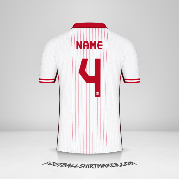 Jersey Canada 2024 Away -  name - 4