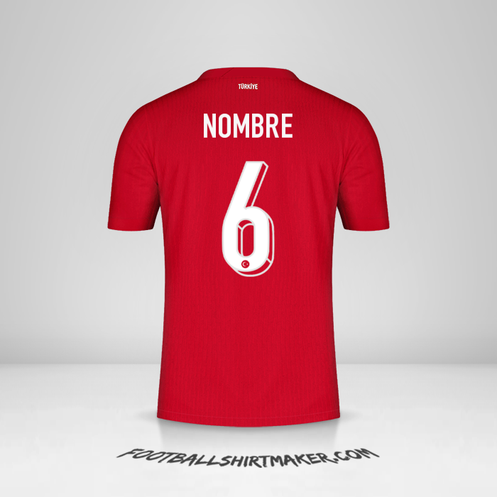 Jersey Turquia 2024 Visita -  nombre - 6