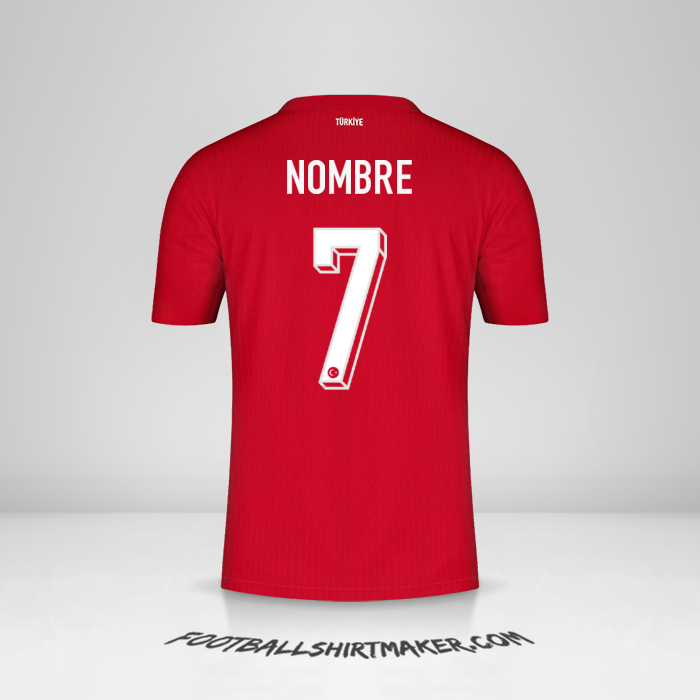 Jersey Turquia 2024 Visita -  nombre - 7