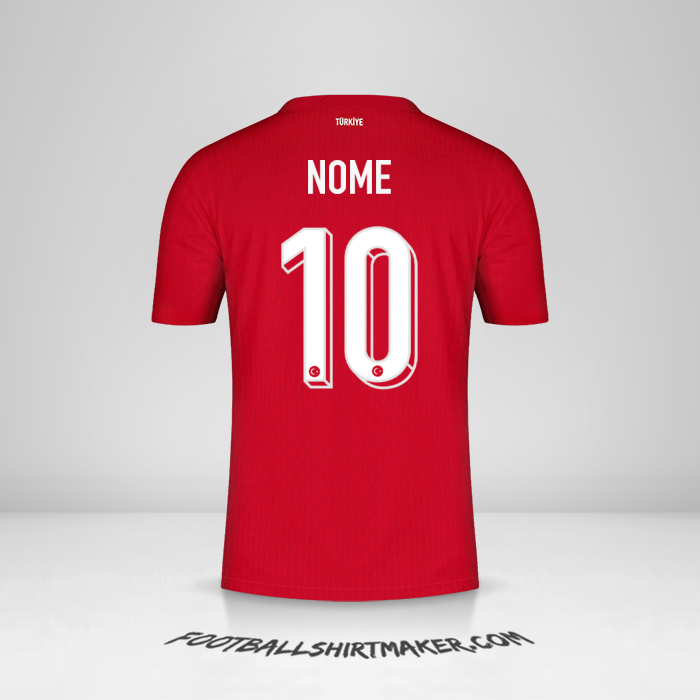 Camisola Turquia 2024 Alternativa -  nome - 10