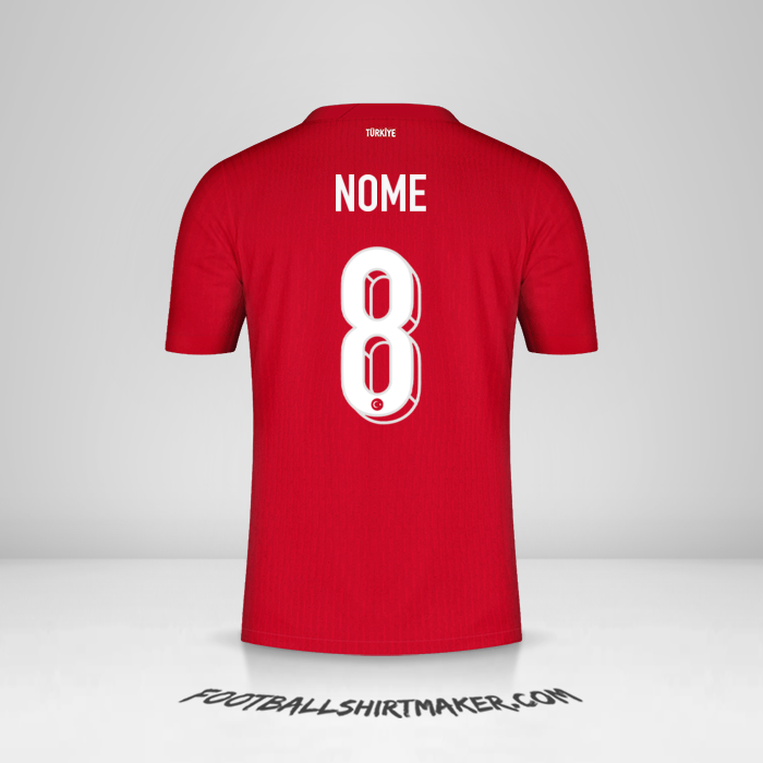 Maglia Turchia 2024 Seconda -  nome - 8