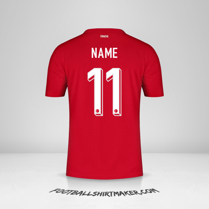 Trikot Türkei 2024 Auswärts -  name - 11