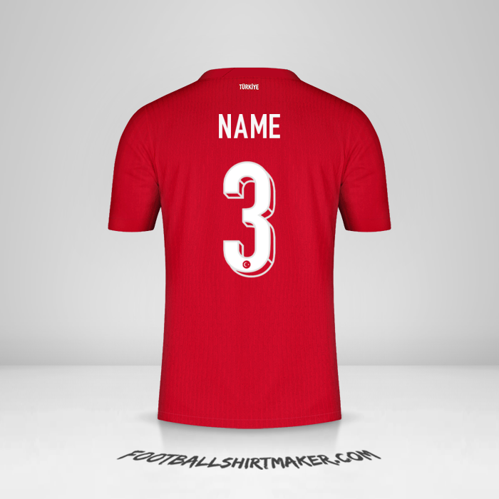Shirt Turkey 2024 Away -  name - 3