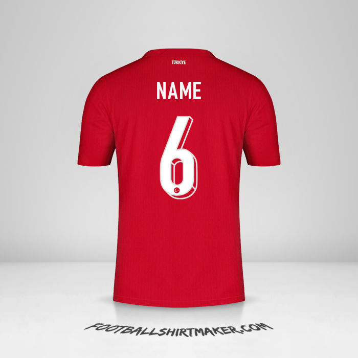 Shirt Turkey 2024 Away -  name - 6