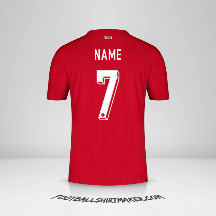 Trikot Türkei 2024 Auswärts -  name - 7