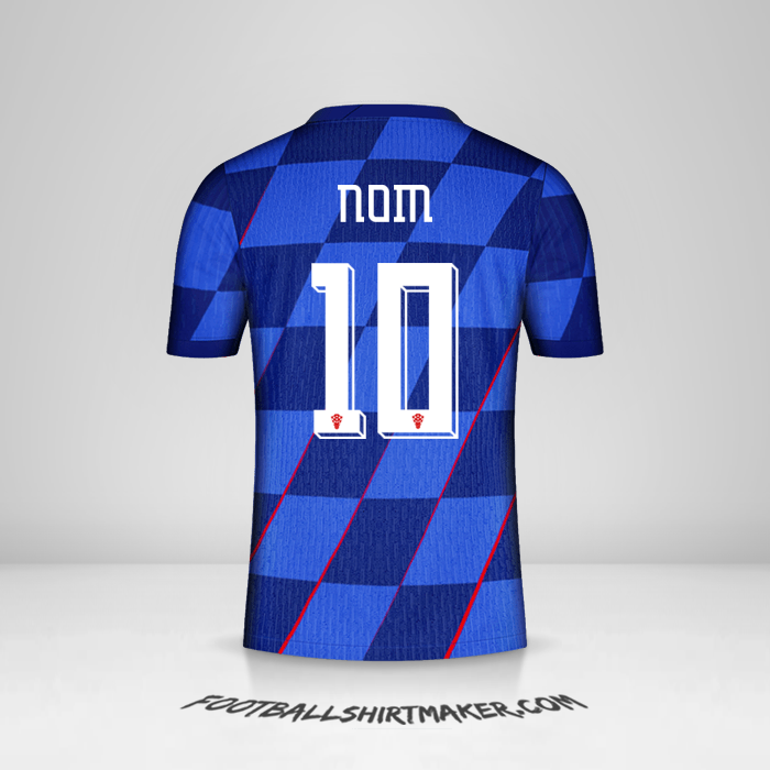 Maillot Croatie 2024 Extérieur -  nom - 10