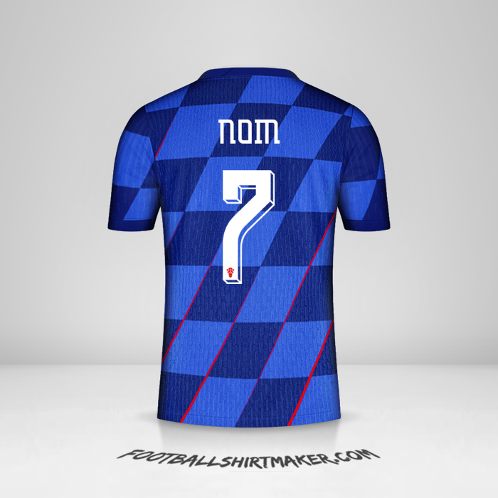 Maillot Croatie 2024 Extérieur -  nom - 7