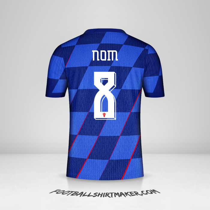 Maillot Croatie 2024 Extérieur -  nom - 8