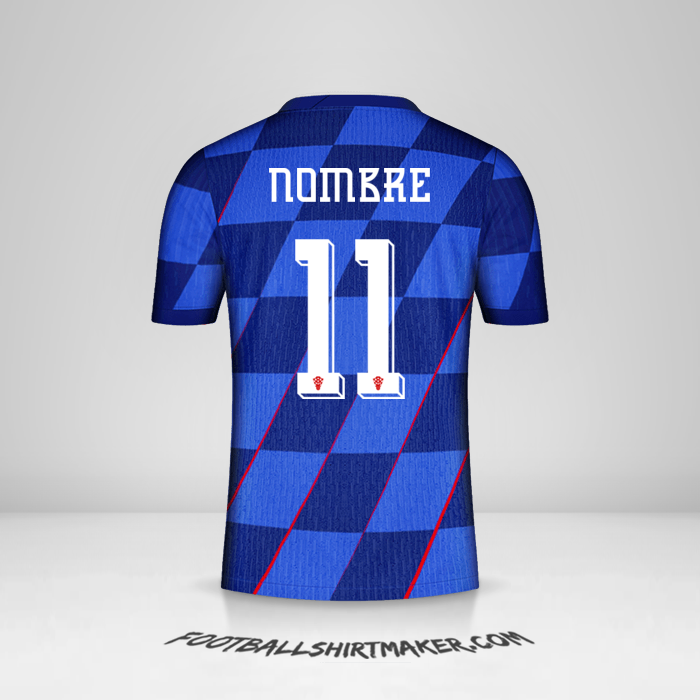 Jersey Croacia 2024 Visita -  nombre - 11