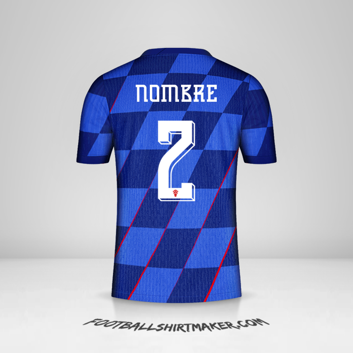 Camiseta Croacia 2024 Visita -  nombre - 2