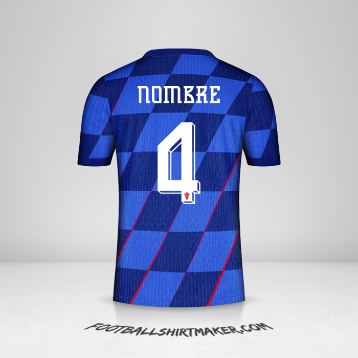 Jersey Croacia 2024 Visita -  nombre - 4