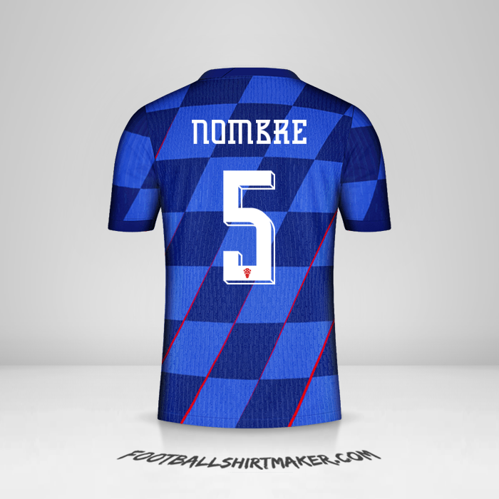 Jersey Croacia 2024 Visita -  nombre - 5