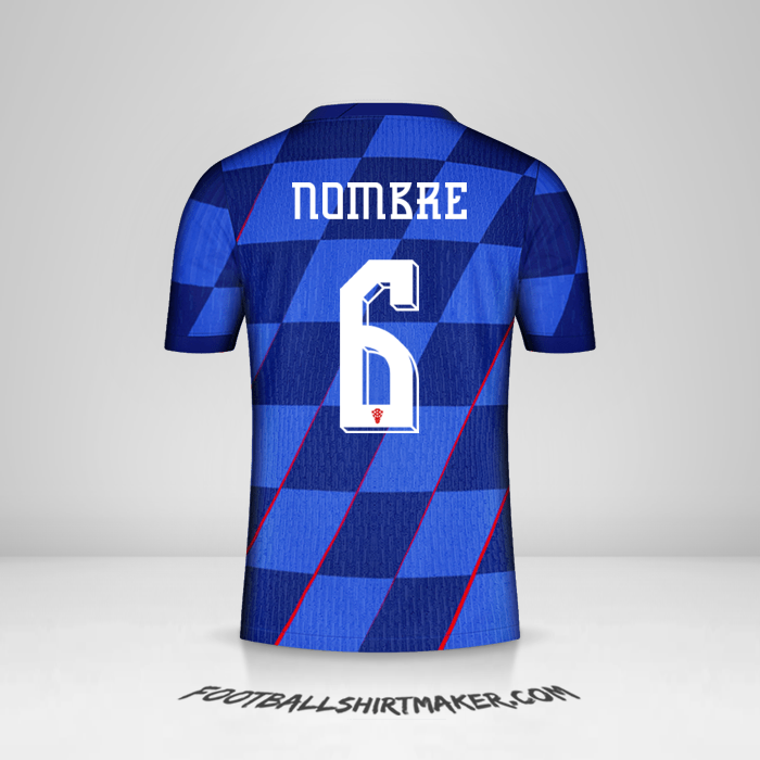 Jersey Croacia 2024 Visita -  nombre - 6
