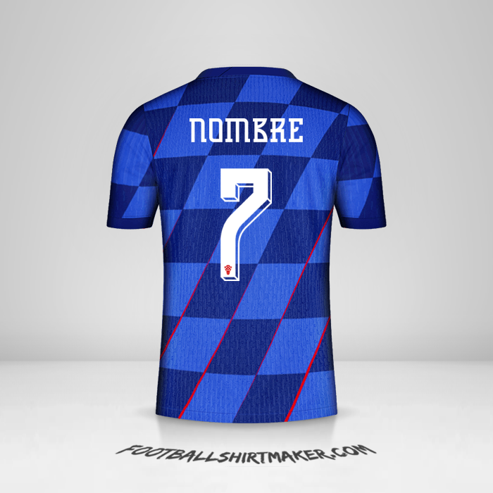 Jersey Croacia 2024 Visita -  nombre - 7
