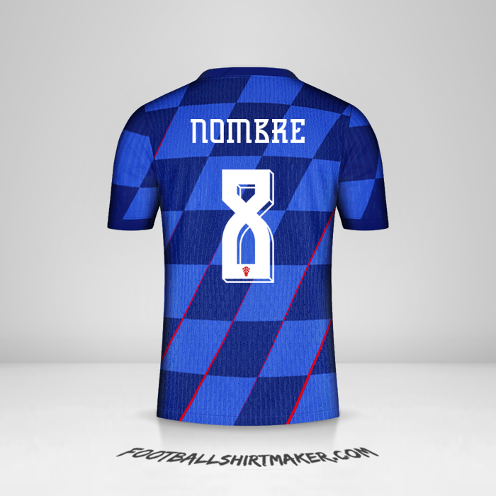 Jersey Croacia 2024 Visita -  nombre - 8
