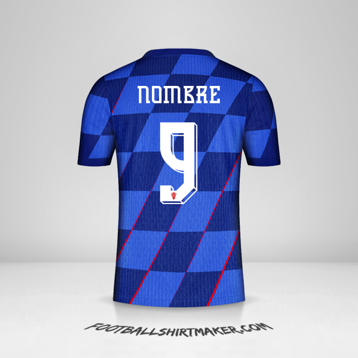 Jersey Croacia 2024 Visita -  nombre - 9