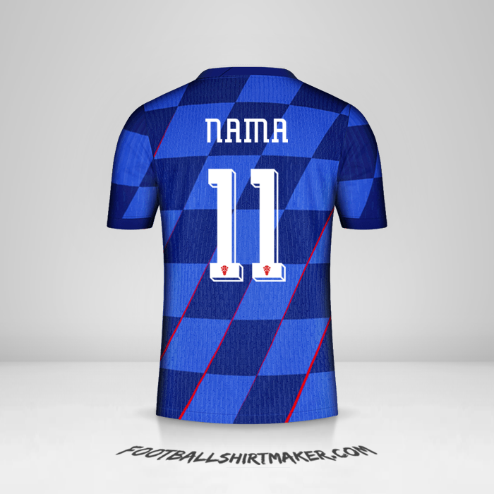 Jersey Kroasia 2024 Alternatif -  nama - 11