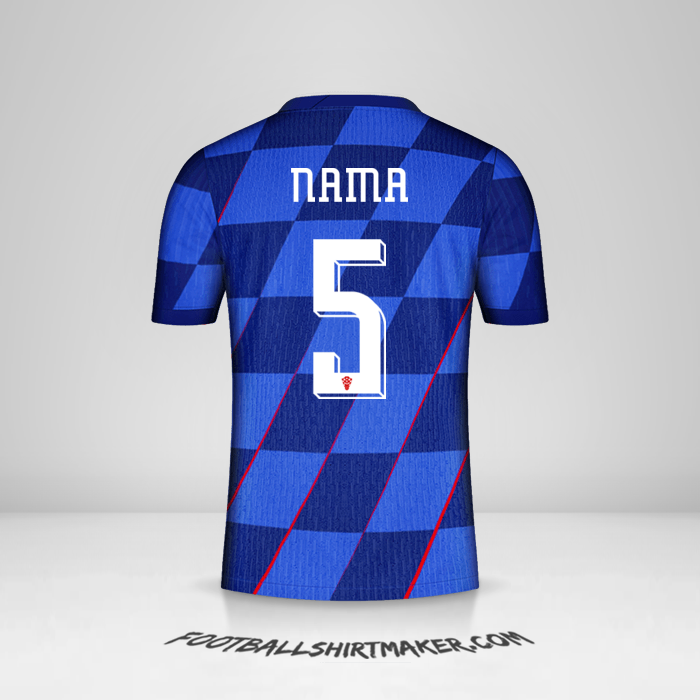 Jersey Kroasia 2024 Alternatif -  nama - 5