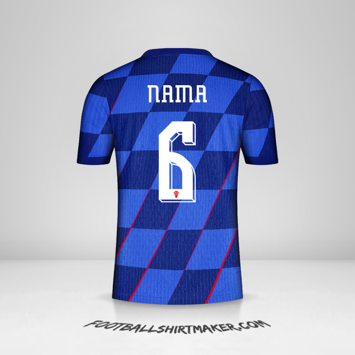 Jersey Kroasia 2024 Alternatif -  nama - 6