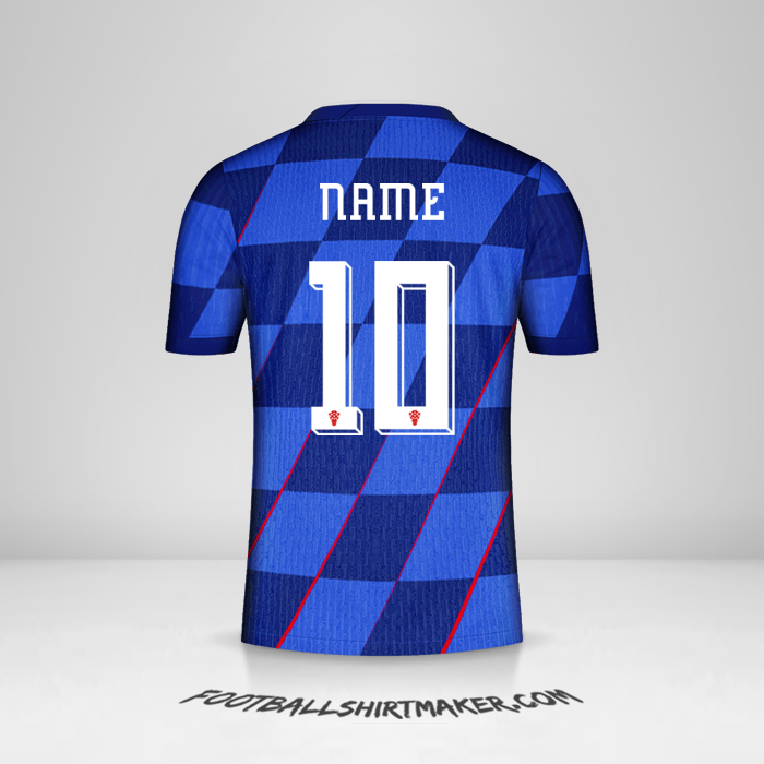Trikot Kroatien 2024 Auswärts -  name - 10