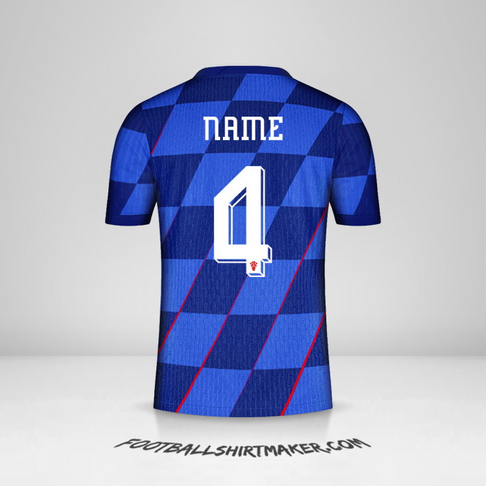 Jersey Croatia 2024 Away -  name - 4