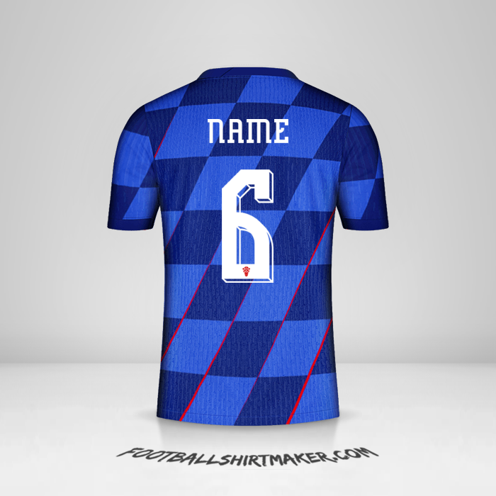 Trikot Kroatien 2024 Auswärts -  name - 6