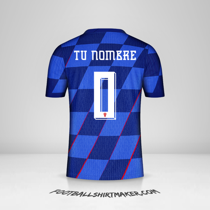 Jersey Croacia 2024 II -  tu nombre - 0