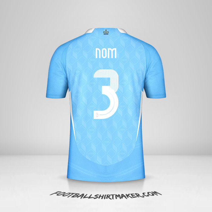 Maillot Belgique 2024 Extérieur -  nom - 3