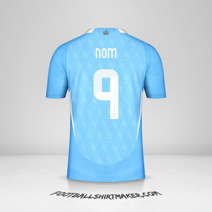 Maillot Belgique 2024 Extérieur -  nom - 9
