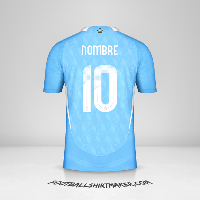 Camiseta Belgica 2024 Visita -  nombre - 10