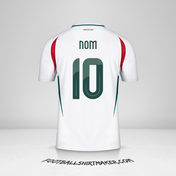 Maillot Hongrie 2024 Extérieur -  nom - 10