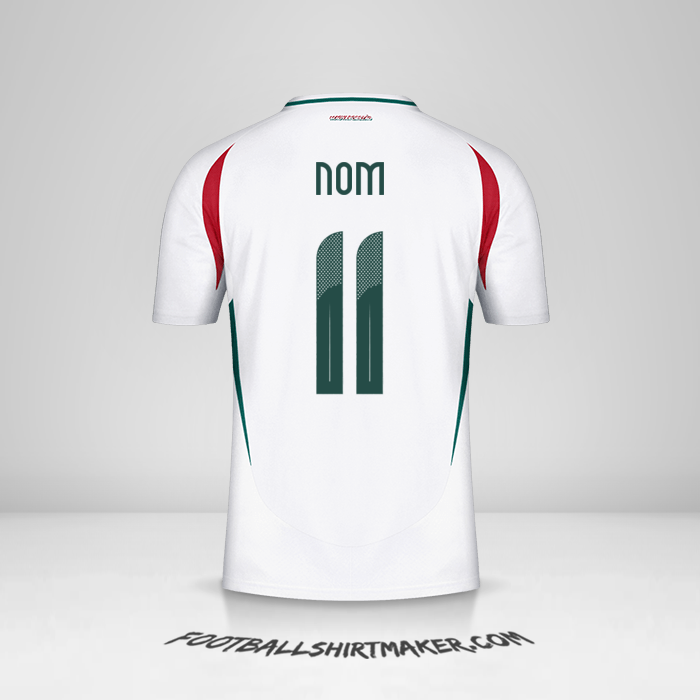 Maillot Hongrie 2024 Extérieur -  nom - 11