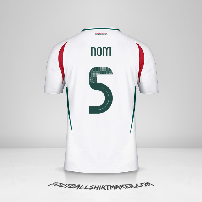 Maillot Hongrie 2024 Extérieur -  nom - 5