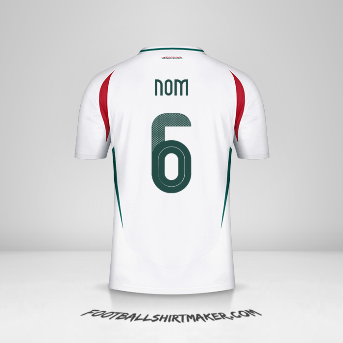 Maillot Hongrie 2024 Extérieur -  nom - 6