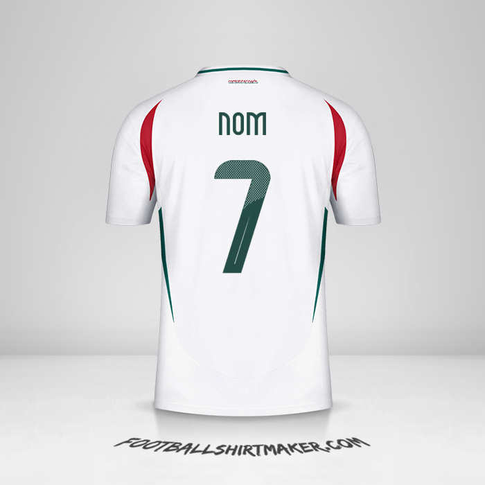 Maillot Hongrie 2024 Extérieur -  nom - 7