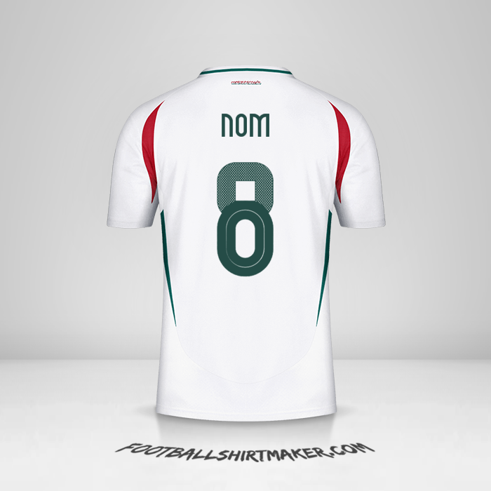 Maillot Hongrie 2024 Extérieur -  nom - 8