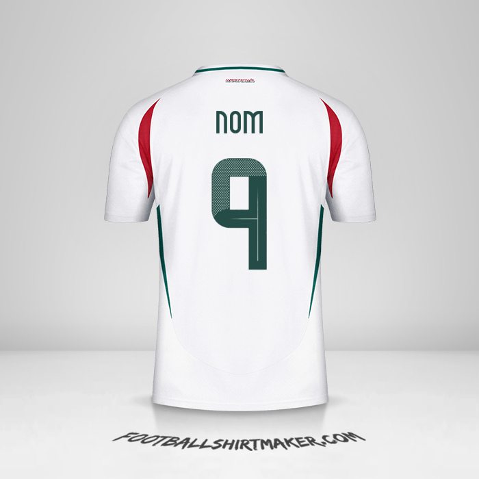 Maillot Hongrie 2024 Extérieur -  nom - 9