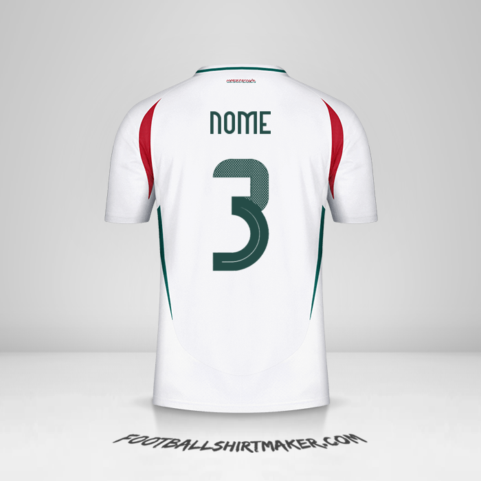 Maglia Ungheria 2024 Seconda -  nome - 3