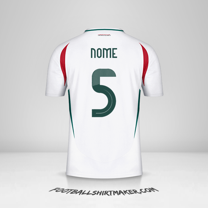 Maglia Ungheria 2024 Seconda -  nome - 5