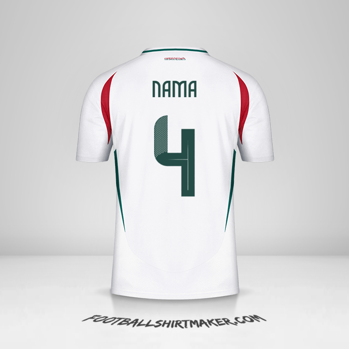 Jersey Hongaria 2024 Alternatif -  nama - 4