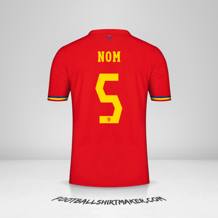 Maillot Roumanie 2024 Extérieur -  nom - 5