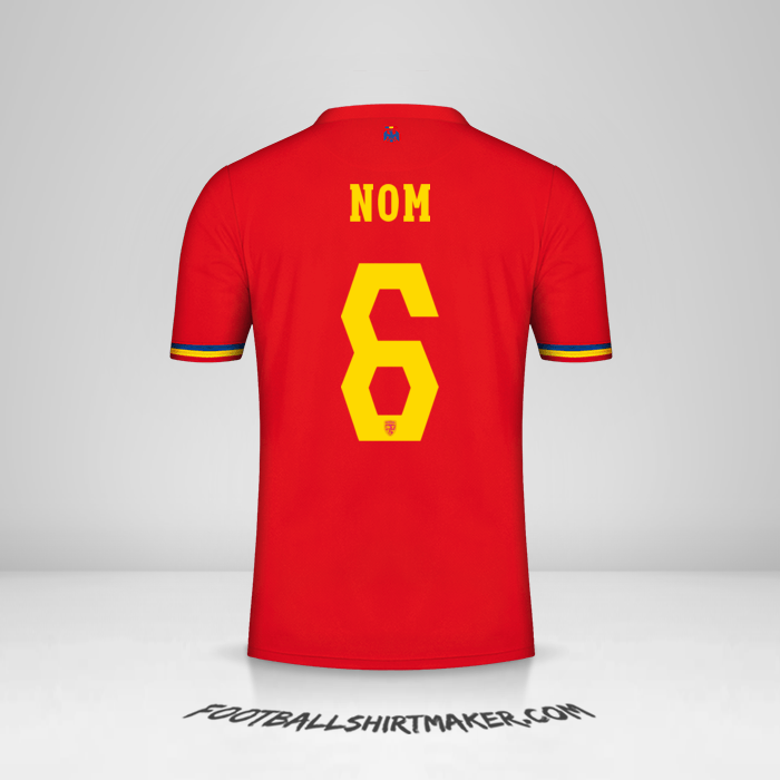 Maillot Roumanie 2024 Extérieur -  nom - 6