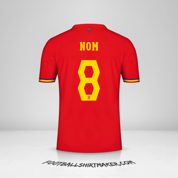Maillot Roumanie 2024 Extérieur -  nom - 8