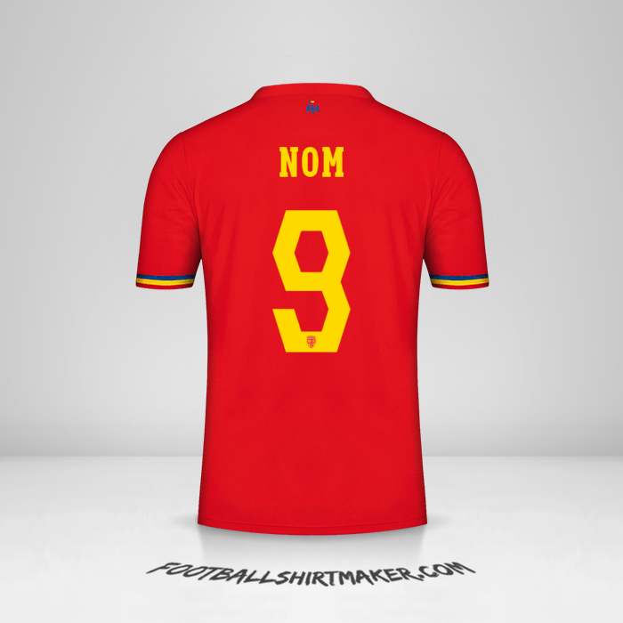 Maillot Roumanie 2024 Extérieur -  nom - 9