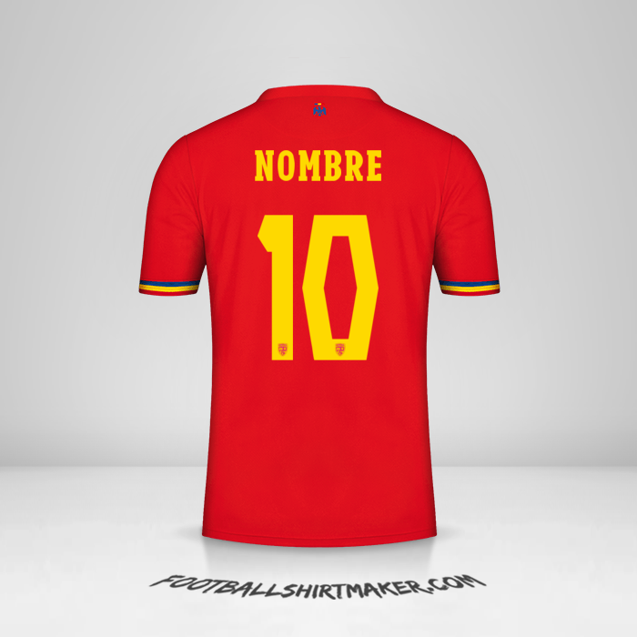 Camiseta Rumania 2024 Visita -  nombre - 10