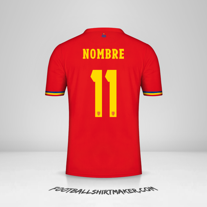 Camiseta Rumania 2024 Visita -  nombre - 11
