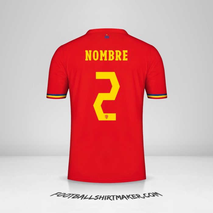 Jersey Rumania 2024 Visita -  nombre - 2