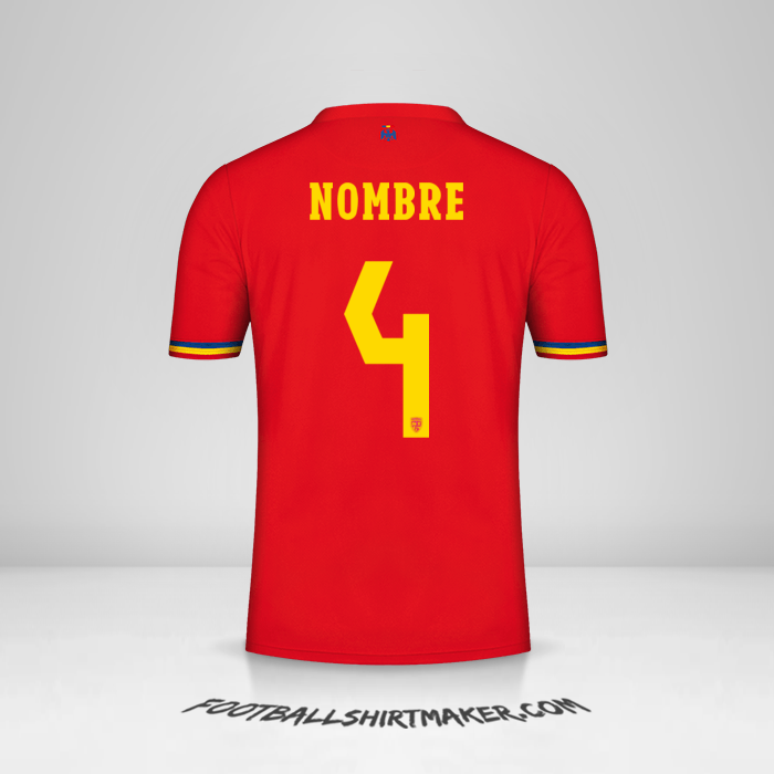 Jersey Rumania 2024 Visita -  nombre - 4