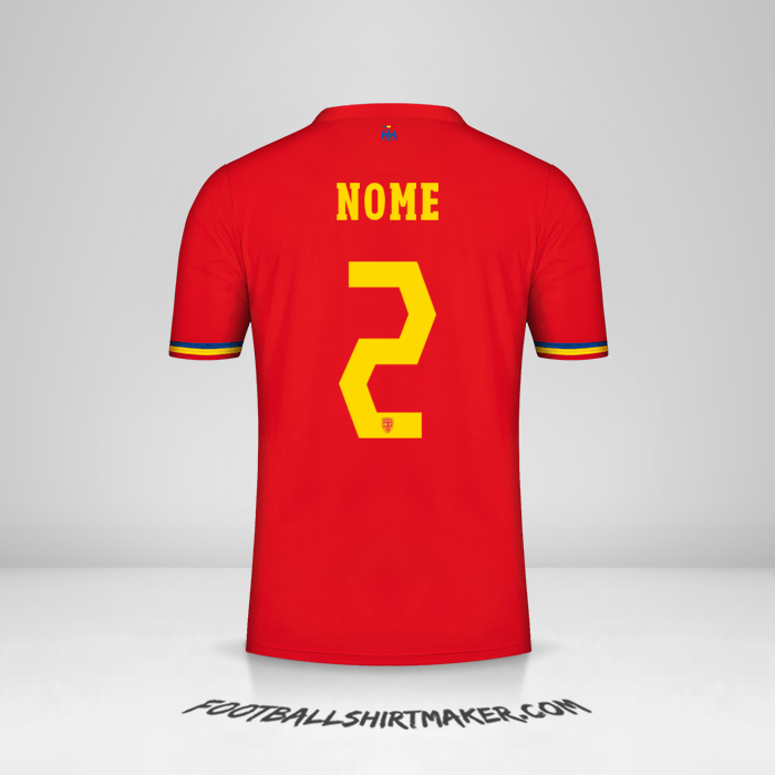 Maglia Romania 2024 Seconda -  nome - 2