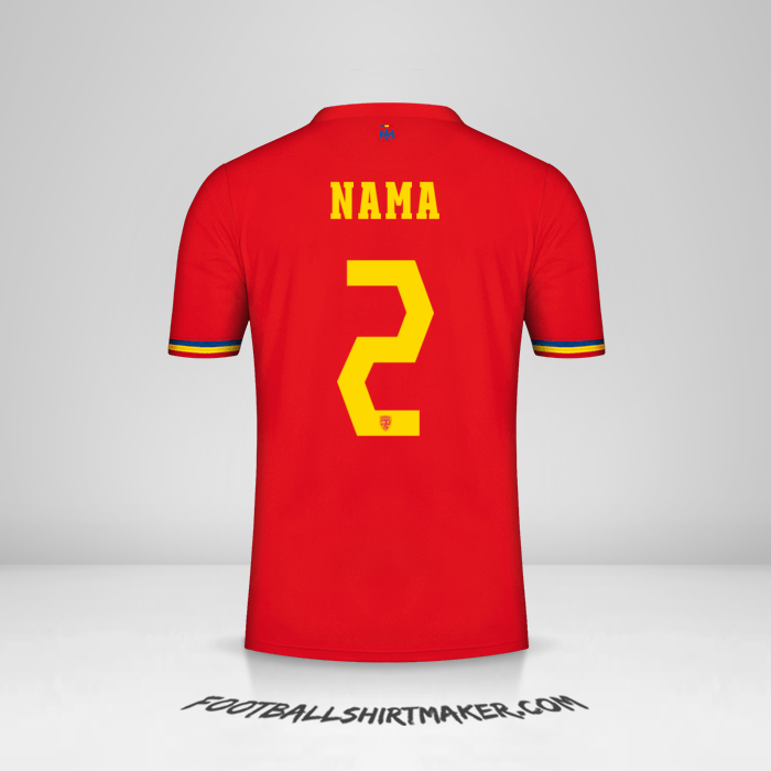 Jersey Rumania 2024 Alternatif -  nama - 2